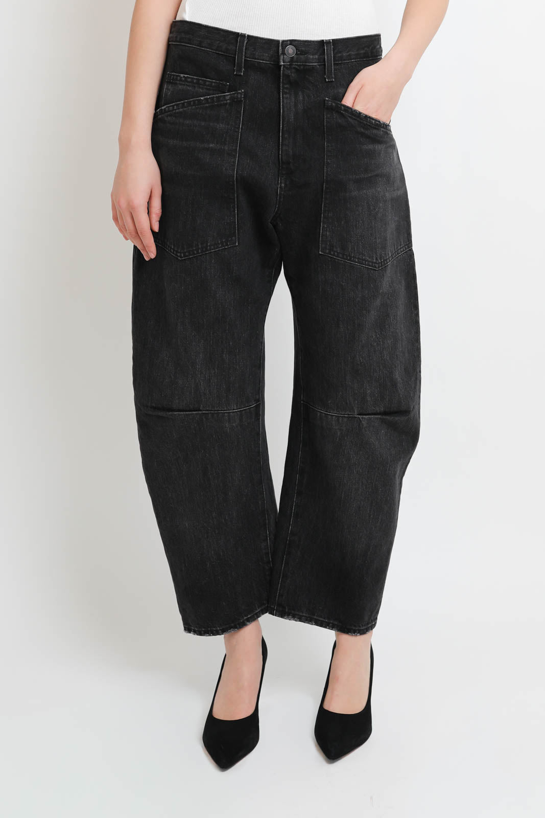 Nili Lotan, Shon jeans in stone black wash