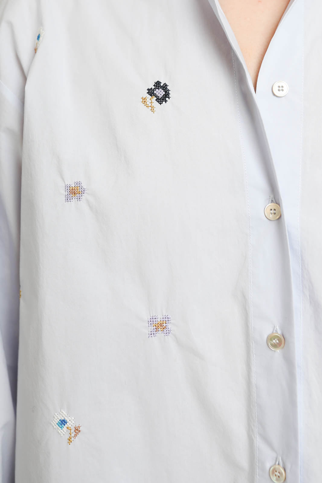 Forte-Forte, Blouse En Fleur in Ciel