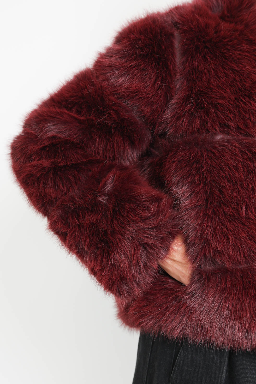 Apparis, Sai Sable coat in Merlot