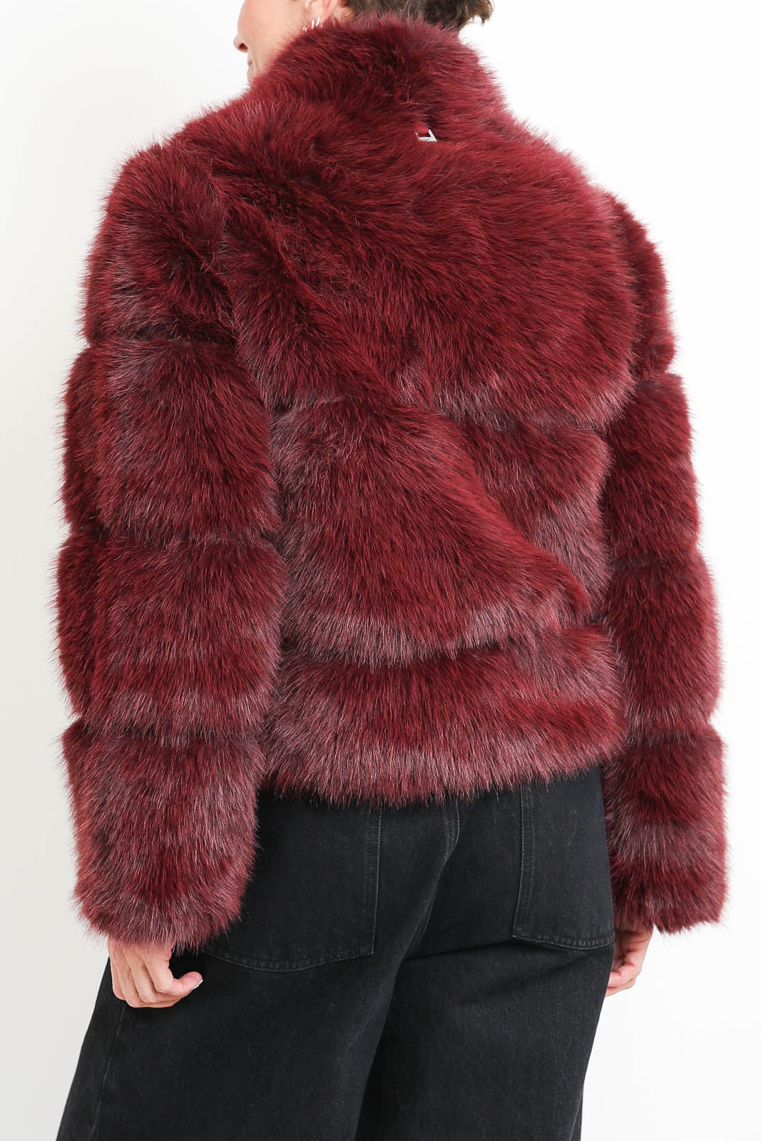 Apparis, Sai Sable coat in Merlot