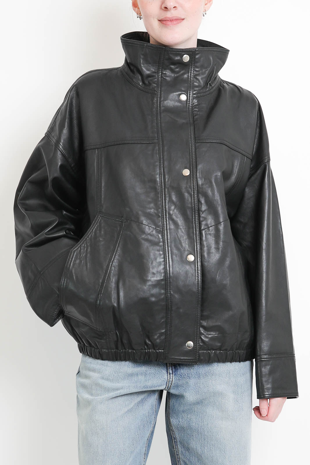 Rohe, Reinvented leather jacket in black