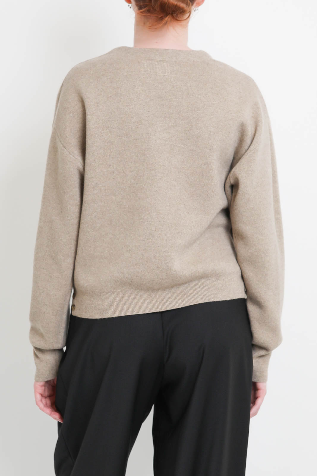 Guest in Residence, Cardigan Collegiate in Taupe