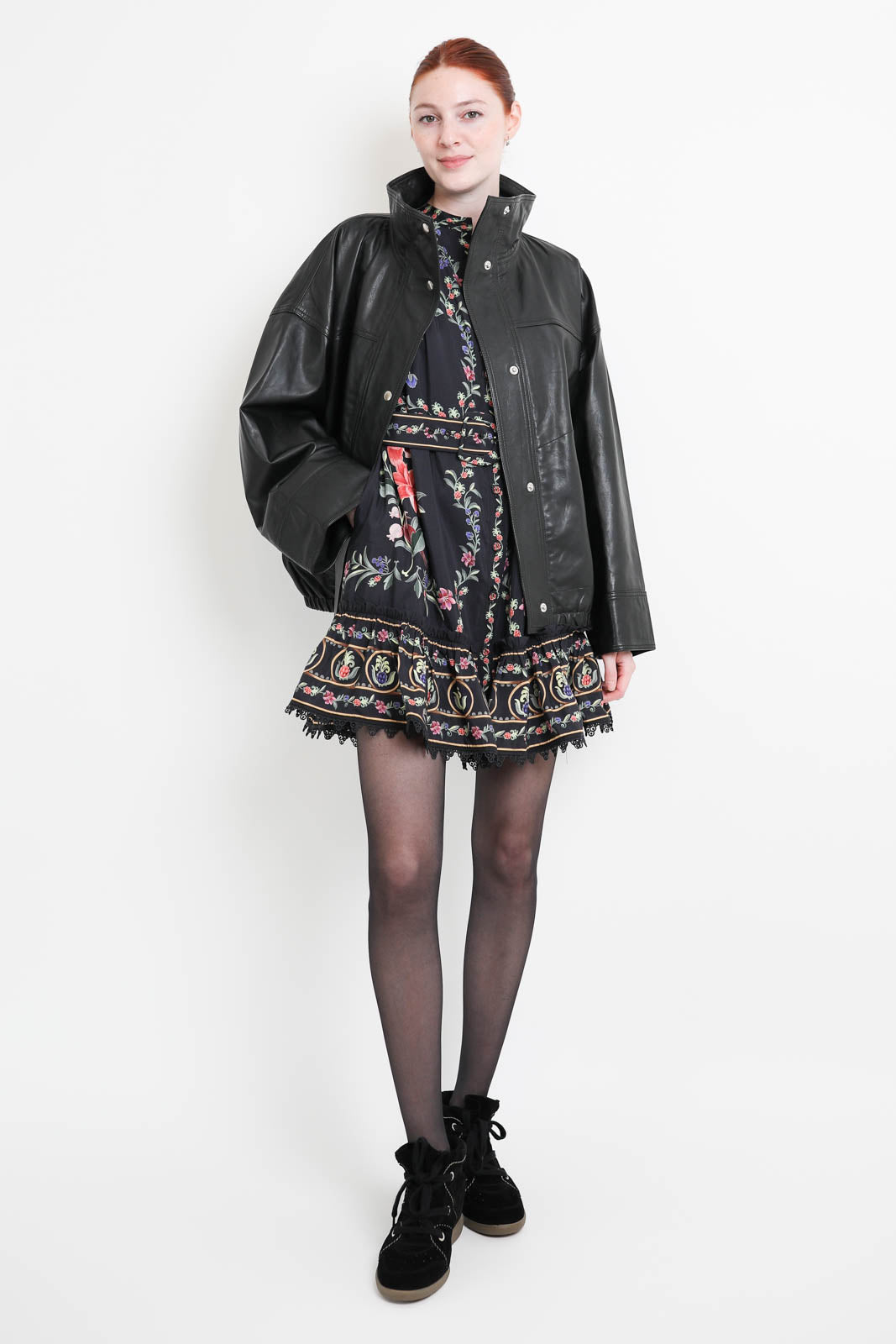 Farm Rio, Belle Garden dress in black