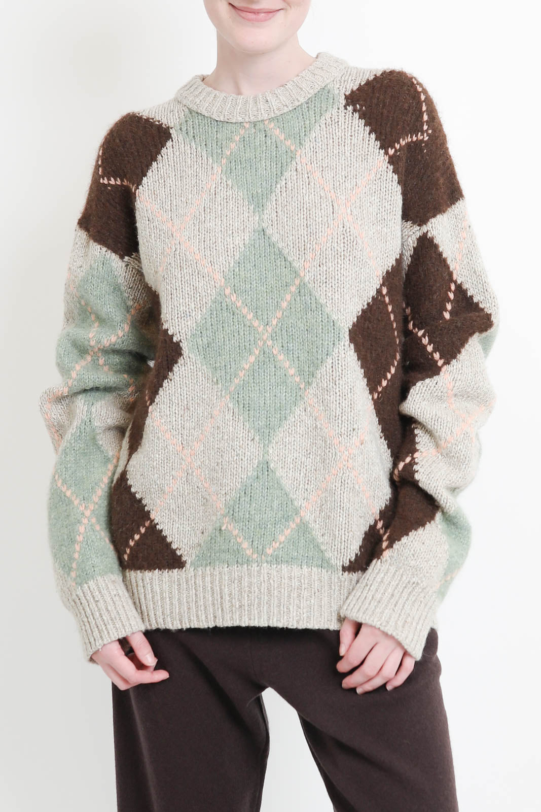 Atomo Factory, Girocollo sweater in Vert