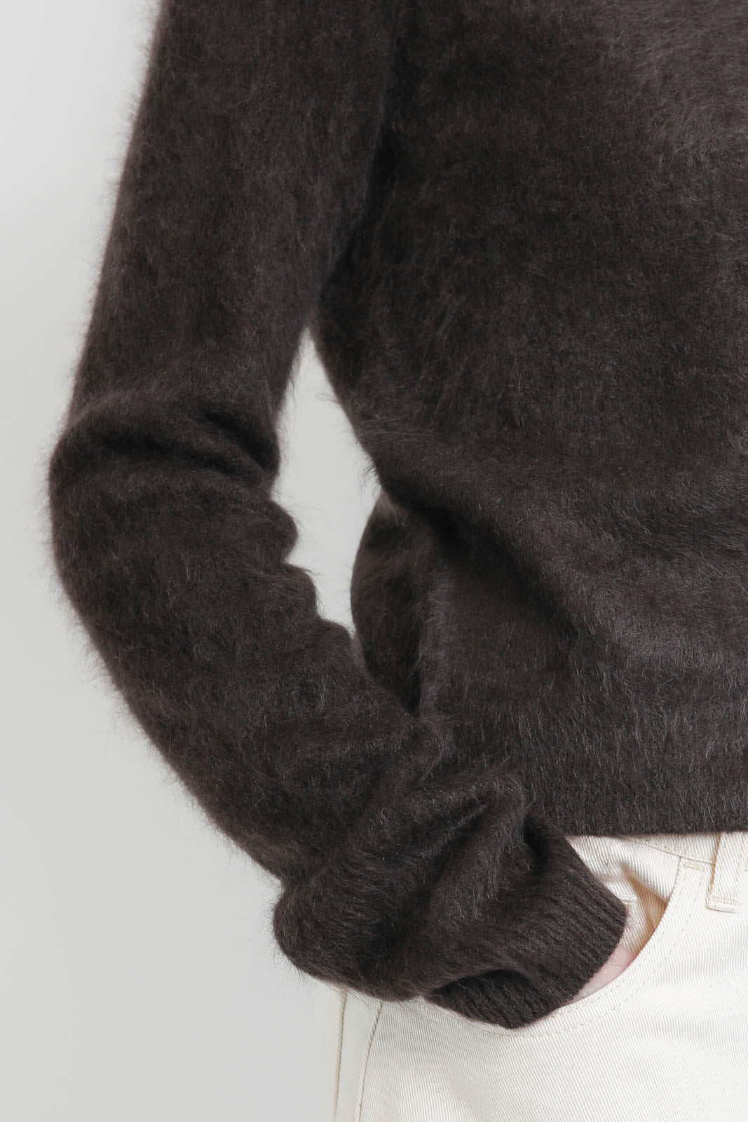 Guest in Residence, Cardigan Grizzly in Burnt Cocoa
