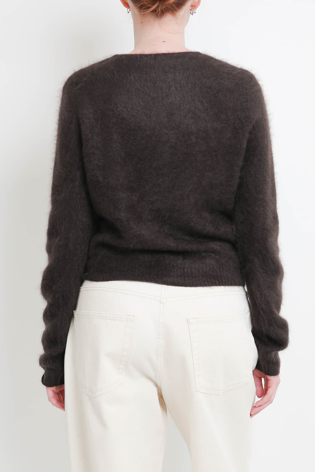 Guest in Residence, Cardigan Grizzly in Burnt Cocoa