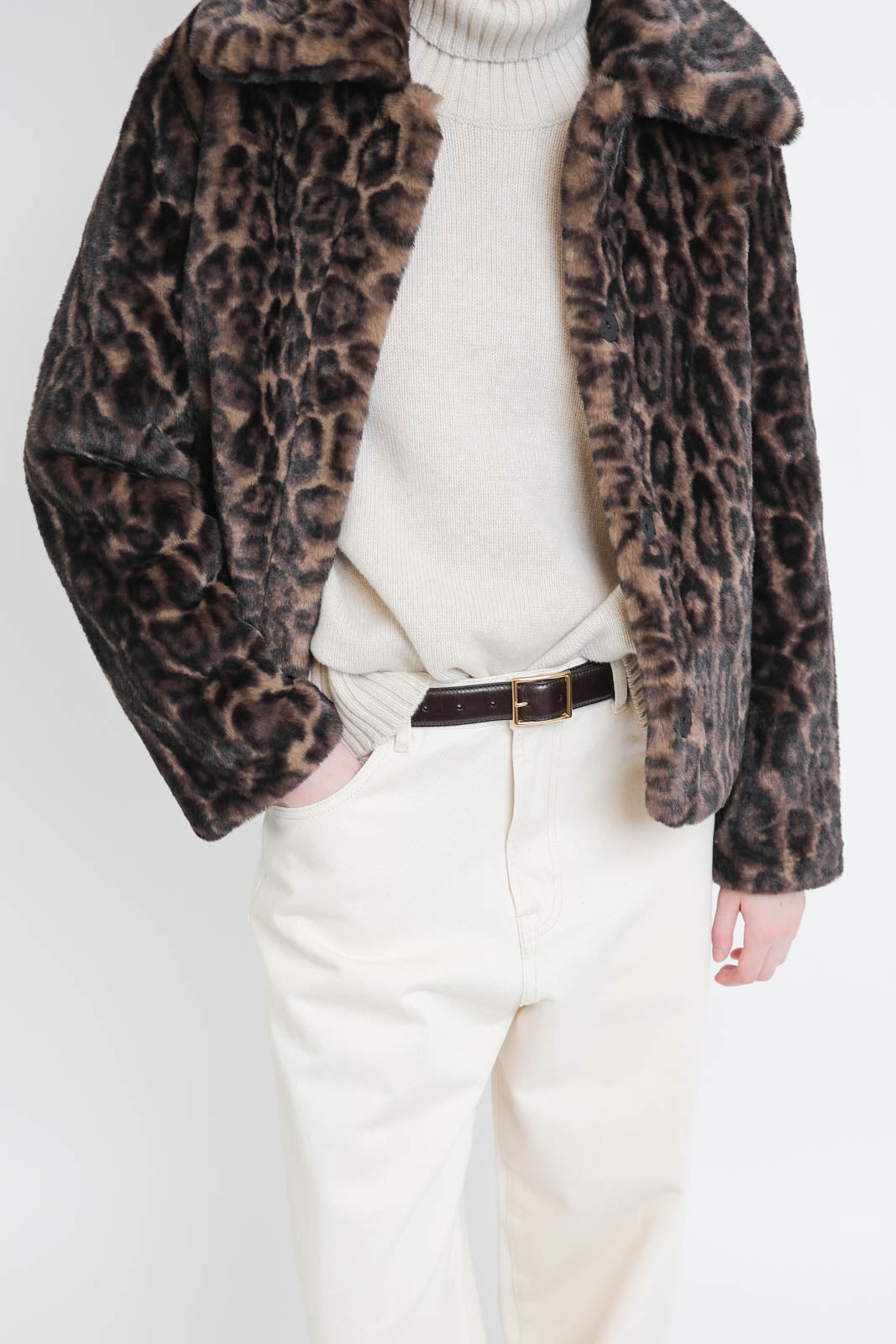 Apparis, Elis jacket in Dark Leopard
