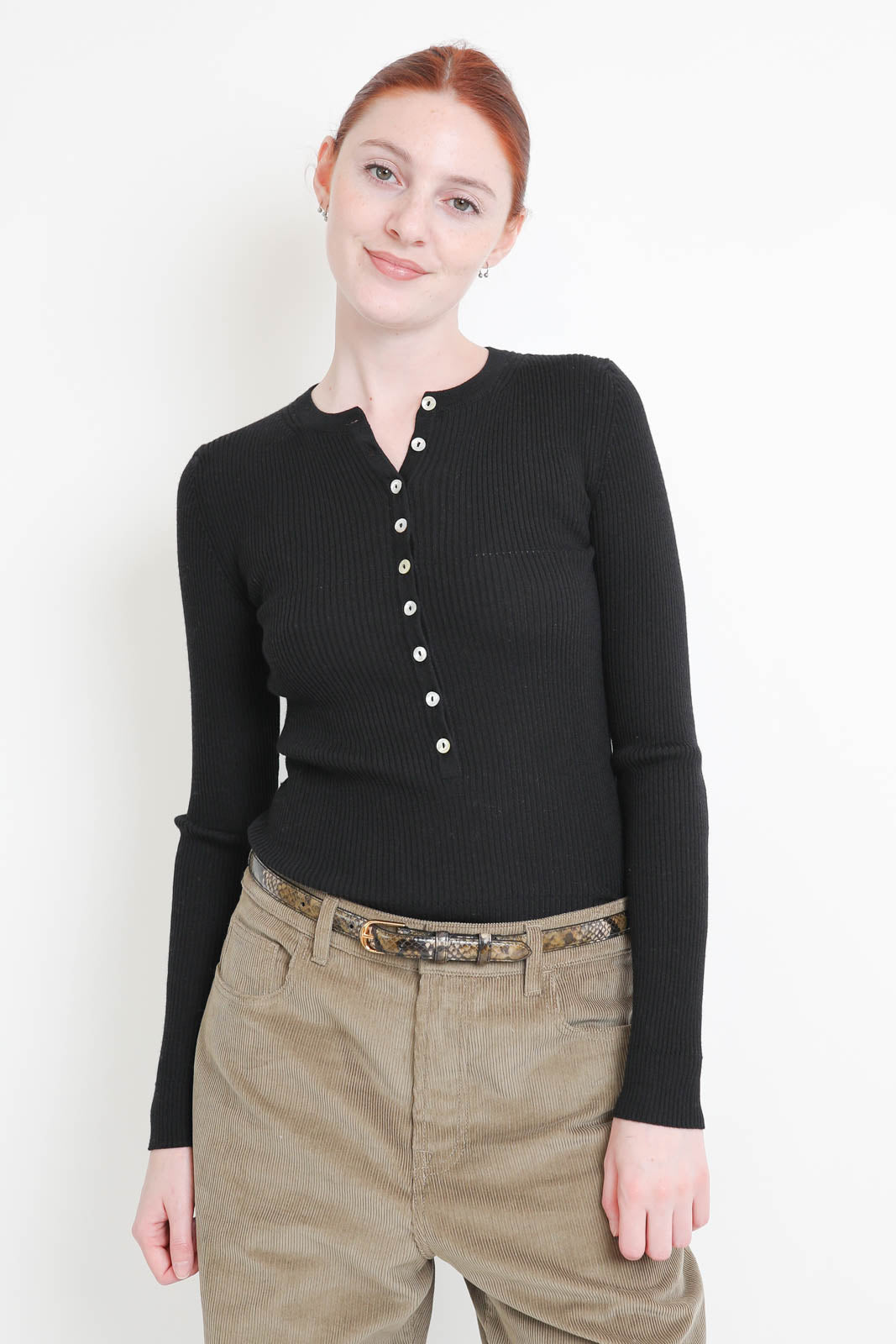 Nackiyé, long sleeve shirt Insider in black