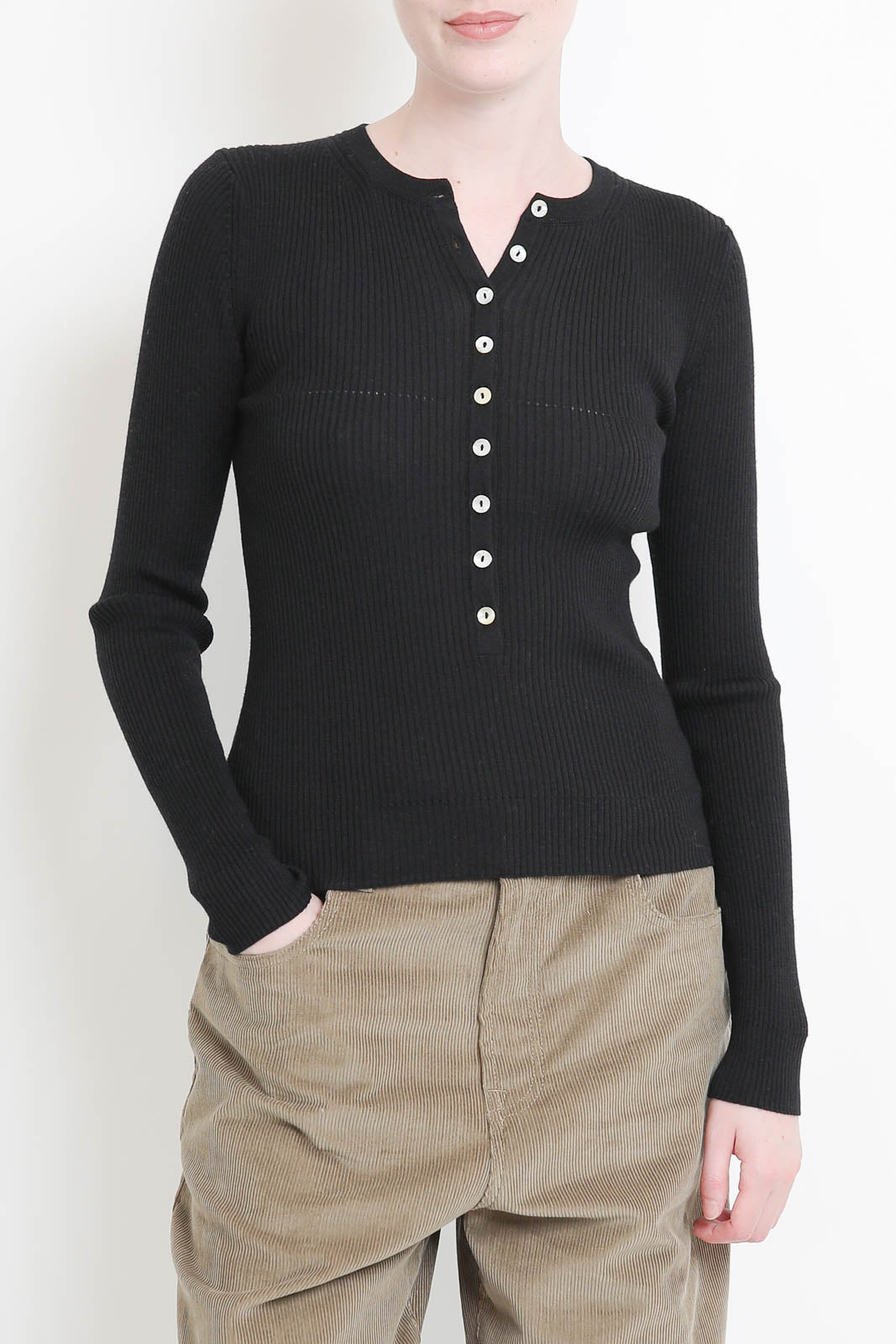 Nackiyé, long sleeve shirt Insider in black