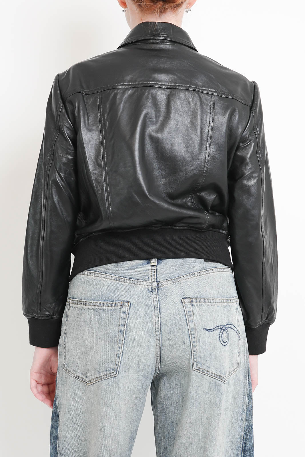 R13, Berlin jacket in Black Leather