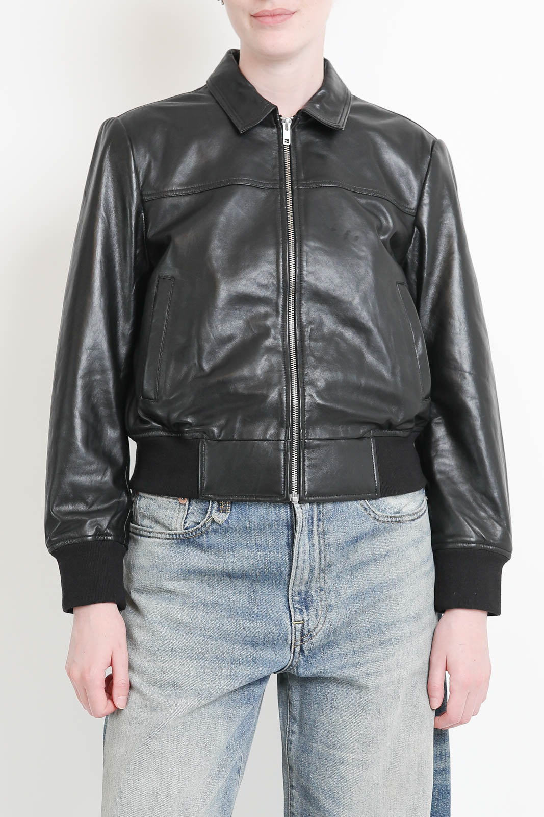 R13, Berlin jacket in Black Leather
