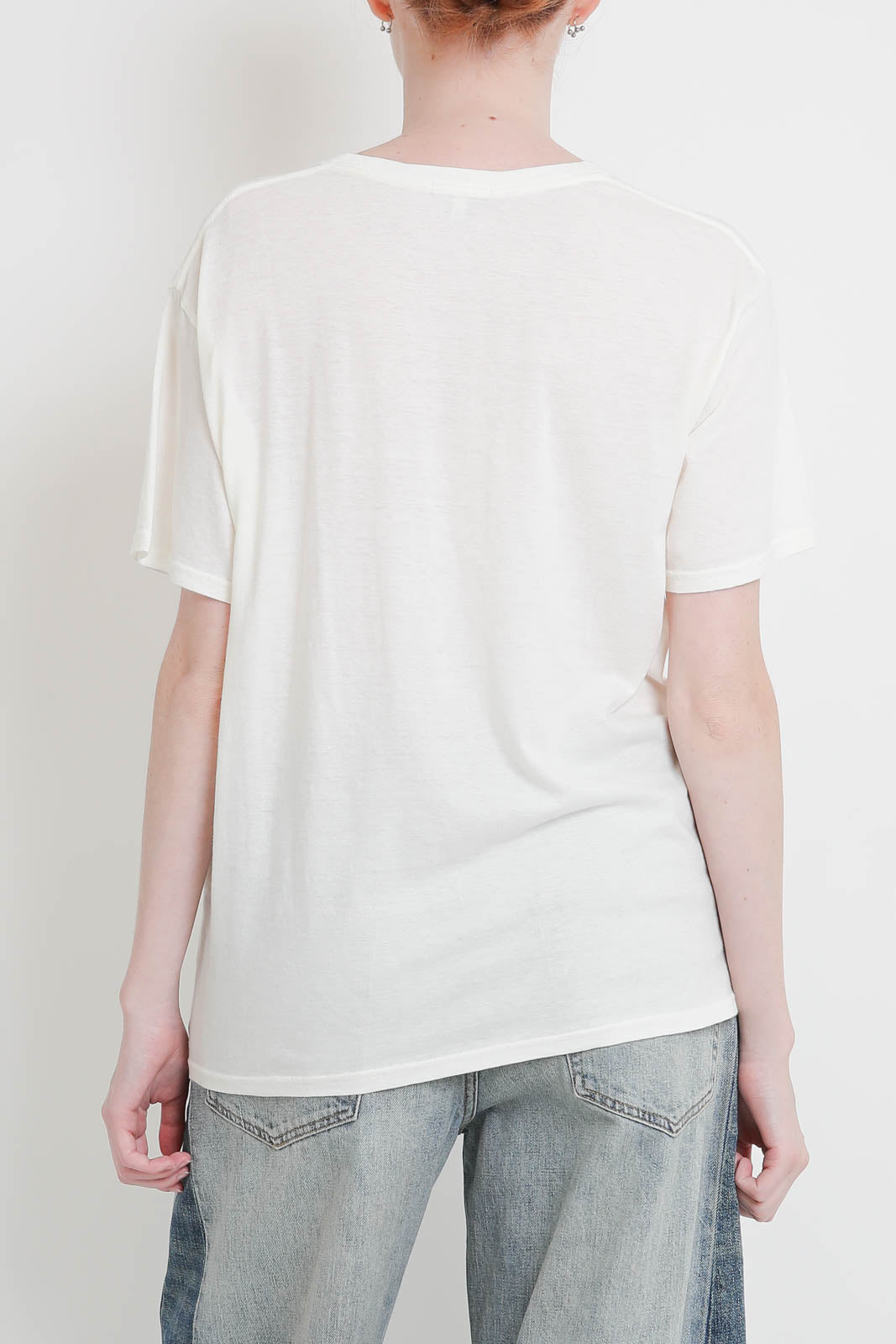R13, T-Shirt You're Weird in white