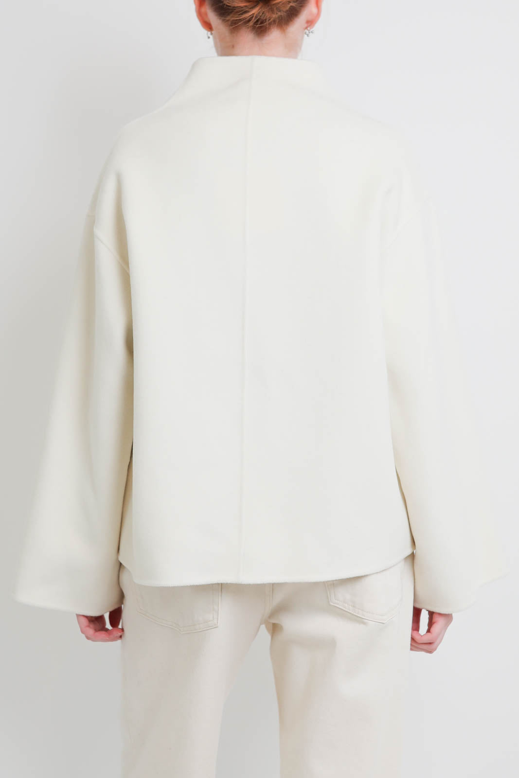 Soft Goat, Jacket Short in Feather White