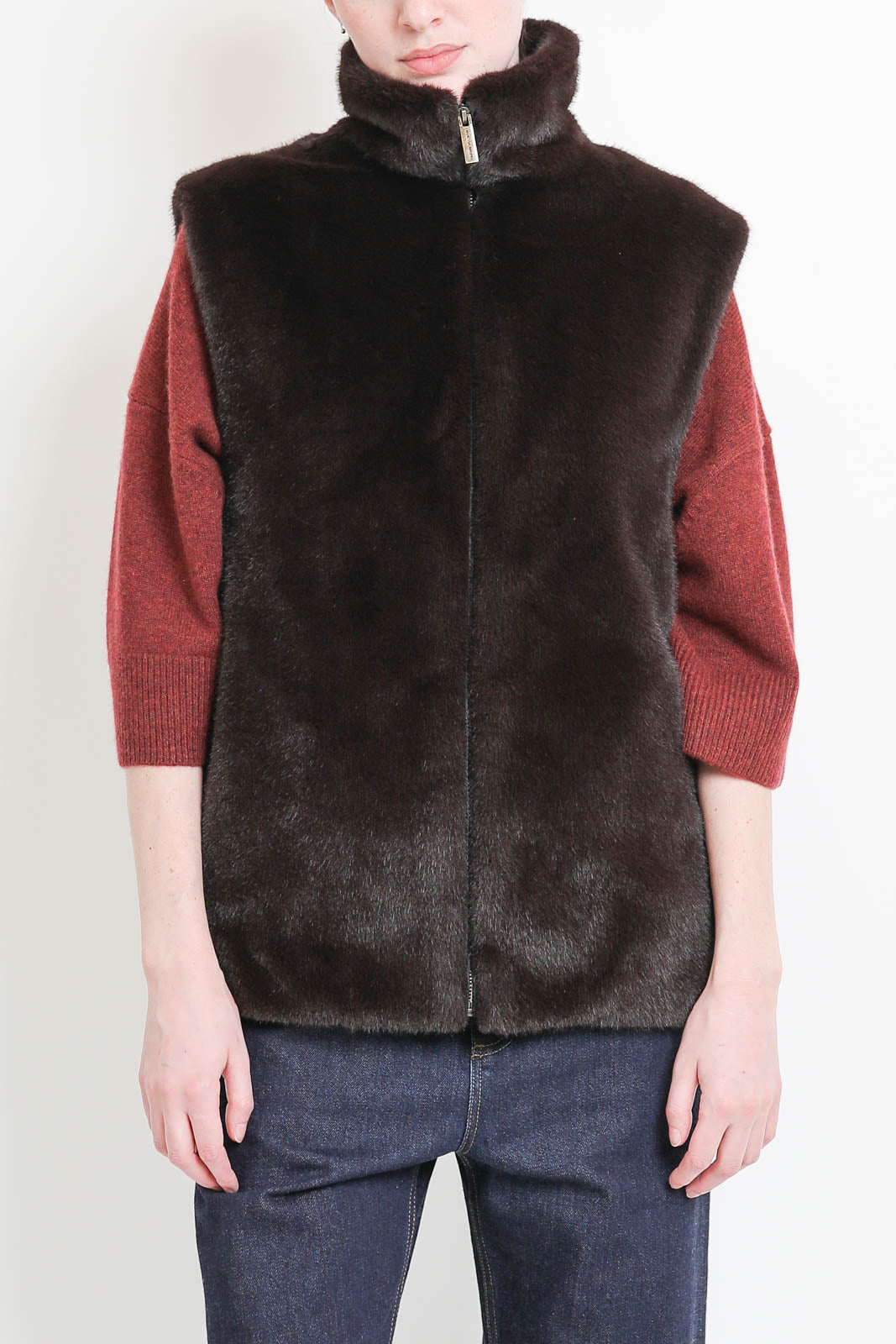 Vanessa Bruno, Vest Furo in brown