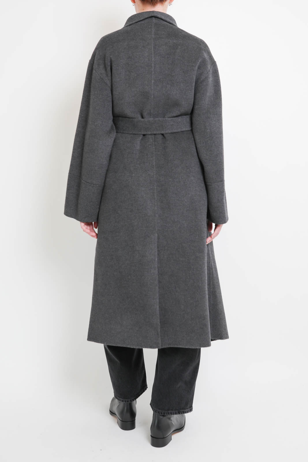 Soft Goat, wool coat in gray