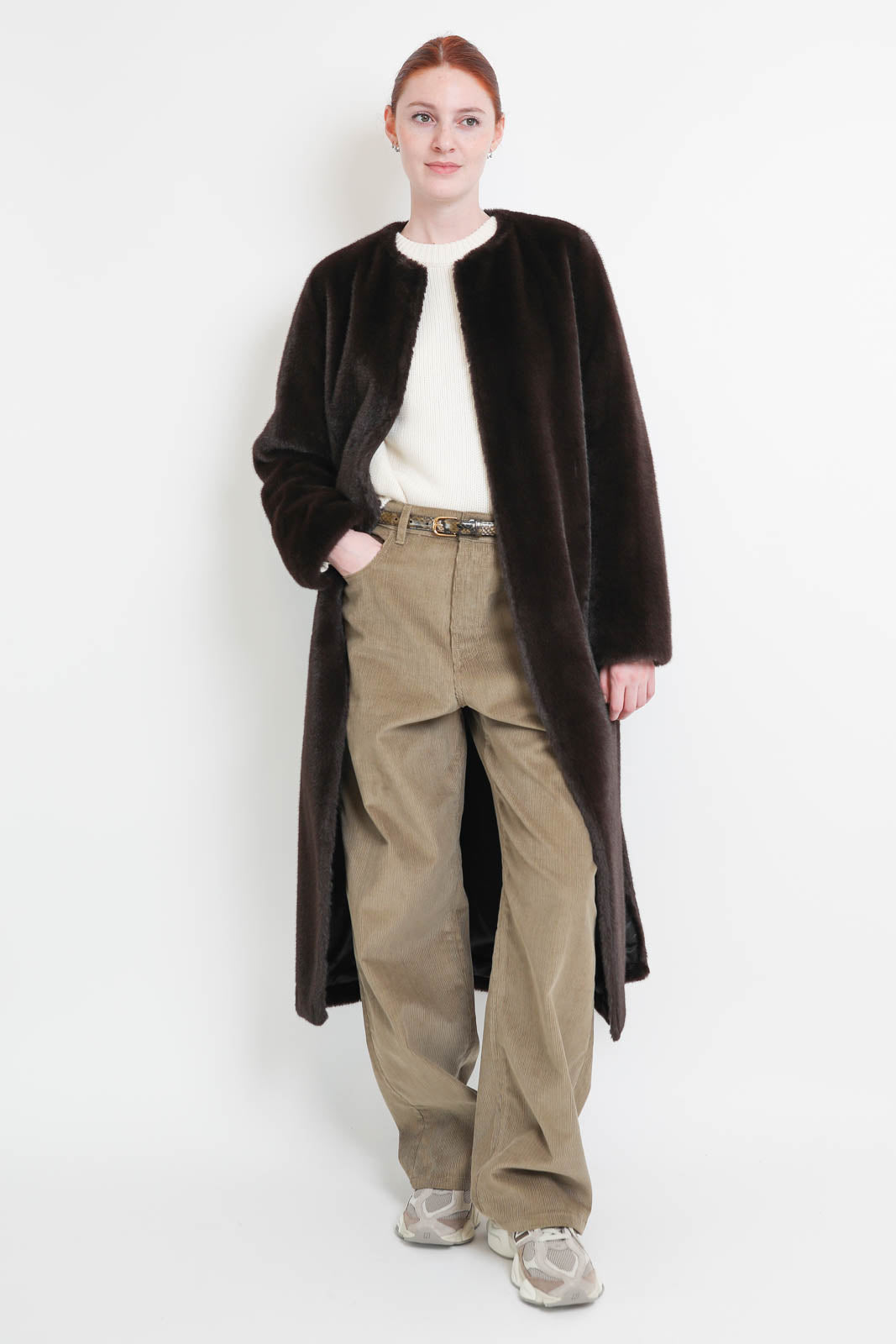 Vanessa Bruno, Fluffy coat in brown
