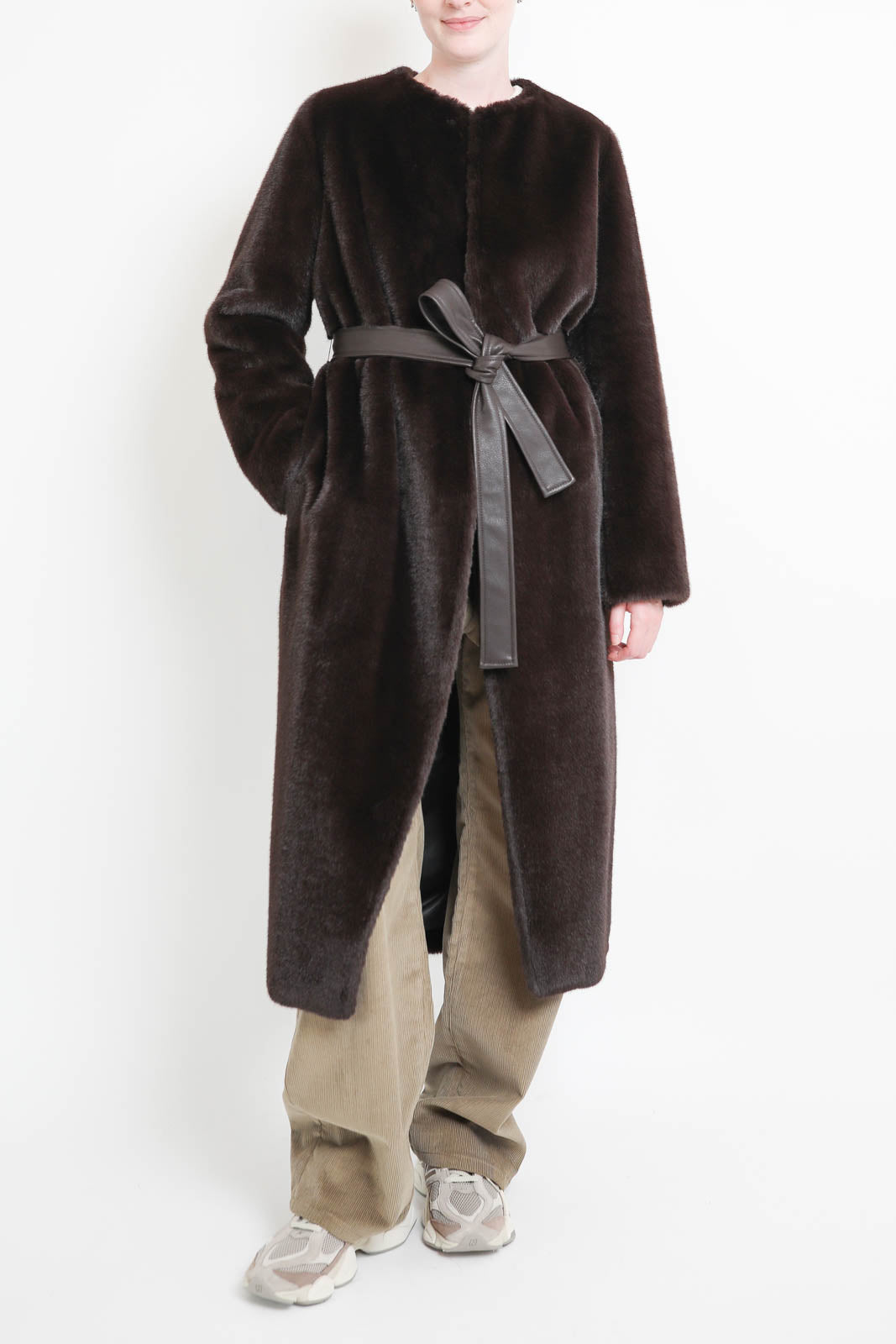 Vanessa Bruno, Fluffy coat in brown