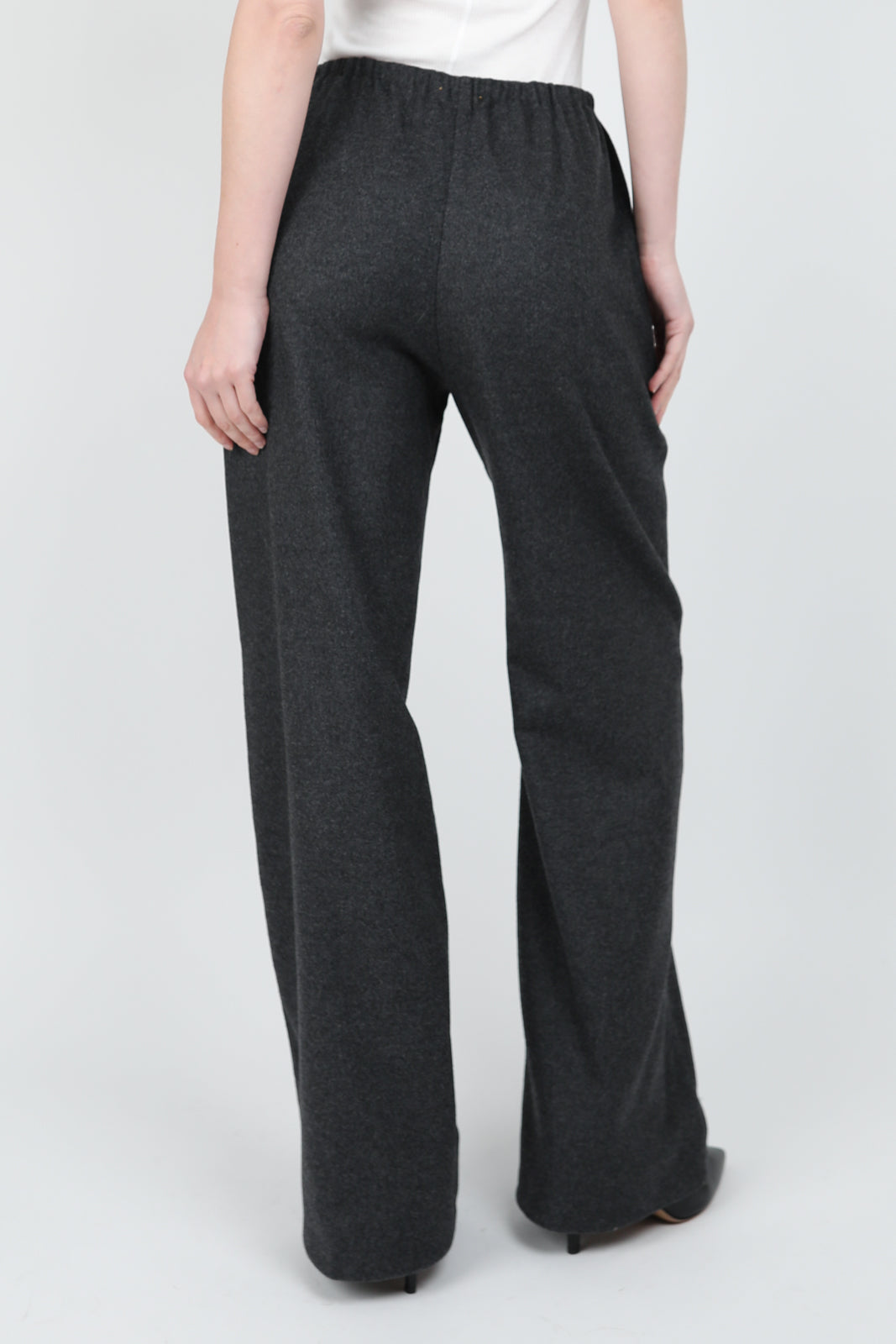 Wool trousers in Antracite