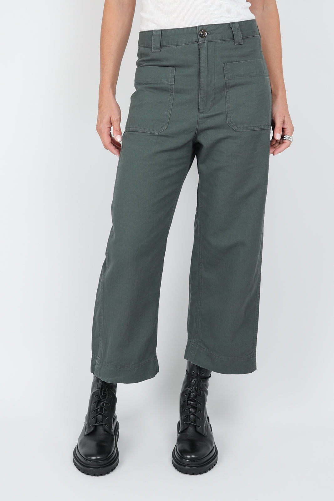 Boy trousers in Bleu Gris