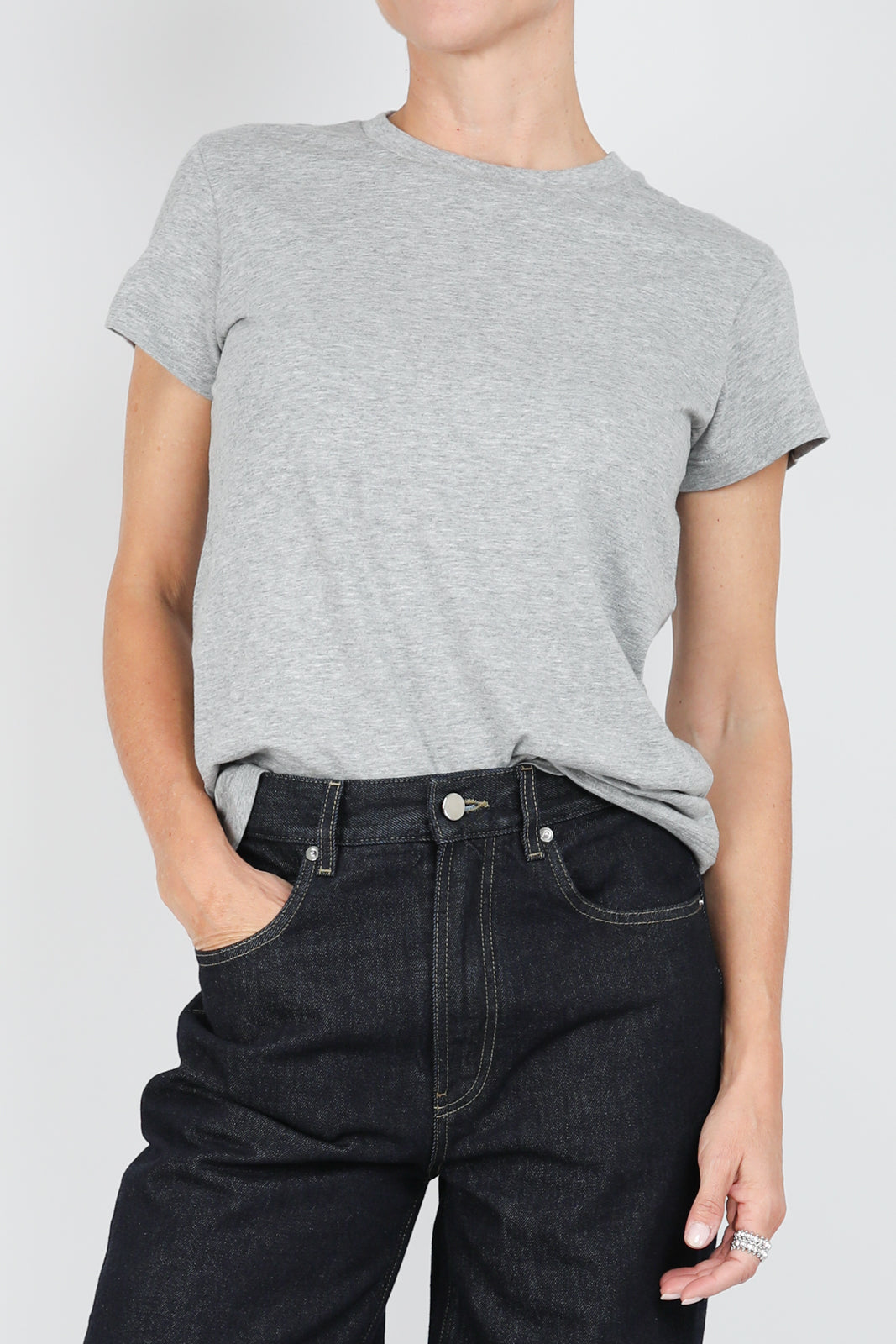 Melange Mini Boy T-shirt in gray