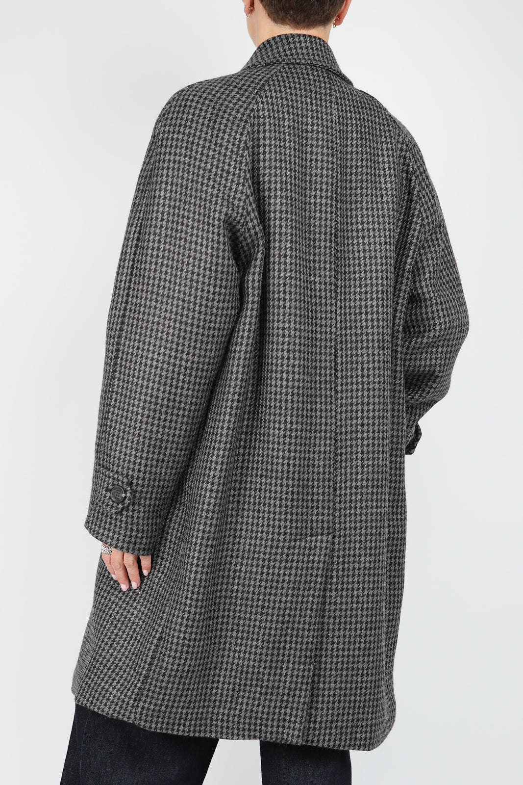 Marcello coat in Nero/Grigio/Bianco