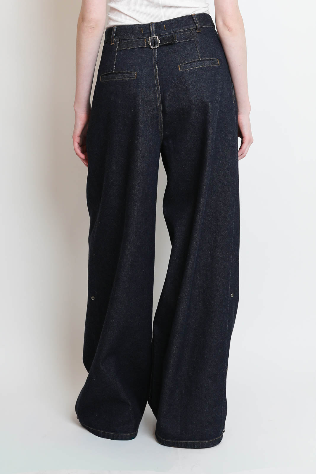 Tibi, Triple Pleat Jeans in Indigo