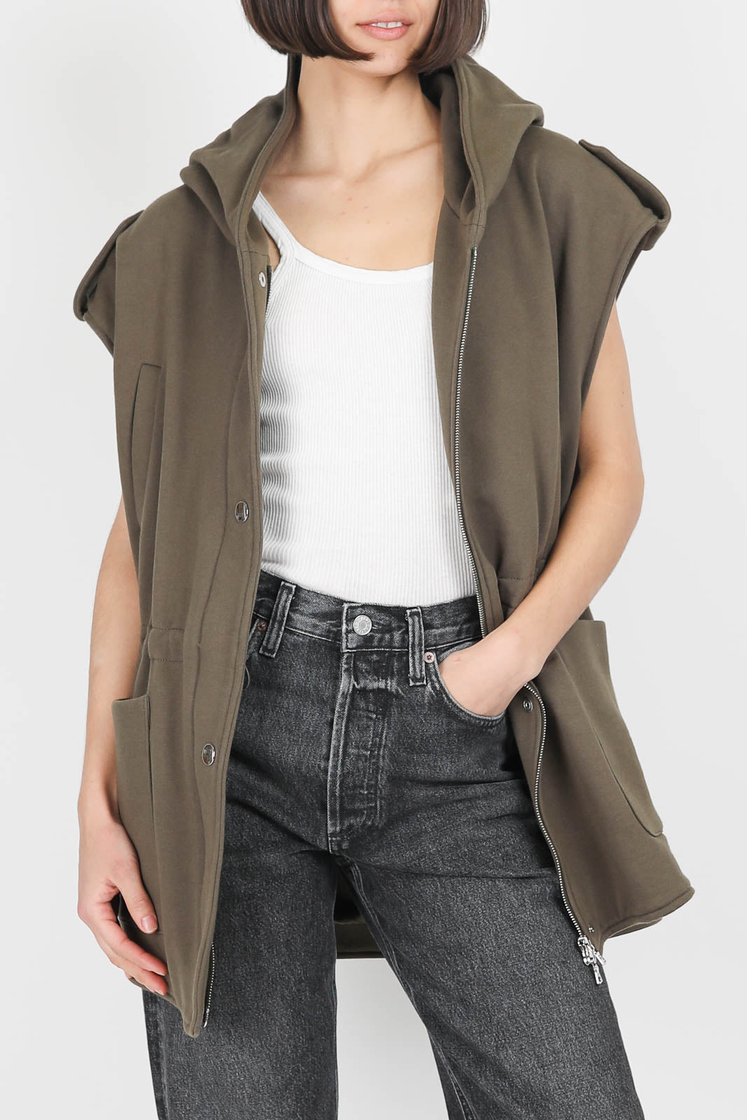 Vest Ruby in khaki