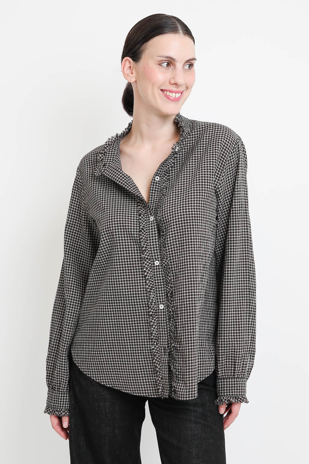 Amelie blouse in Black Pepper