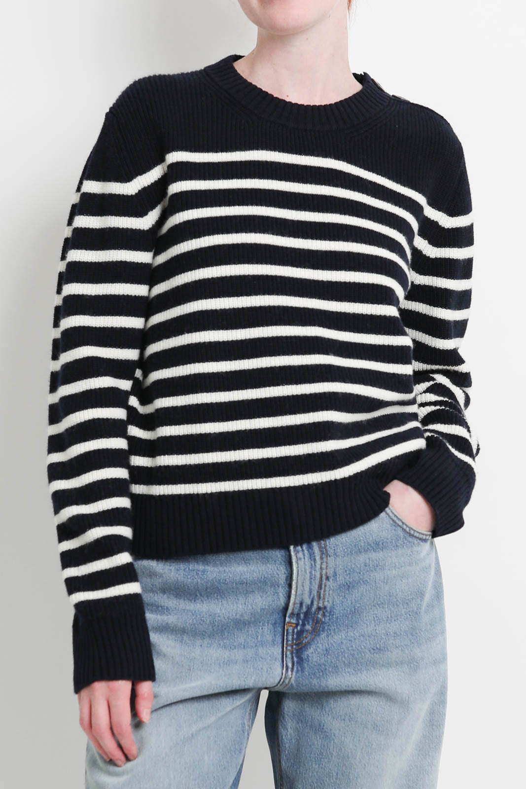 Roberto Collina, Girocollo Riga sweater in navy