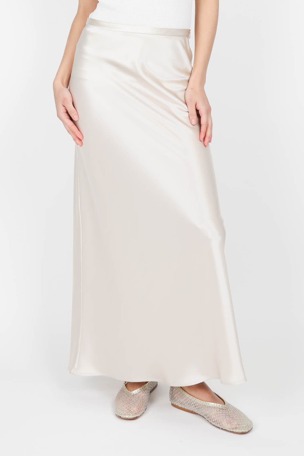 Skirt Eni in Pearl