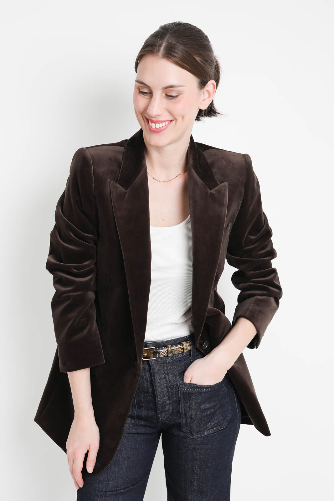 Nili Lotan, Diane blazer in espresso