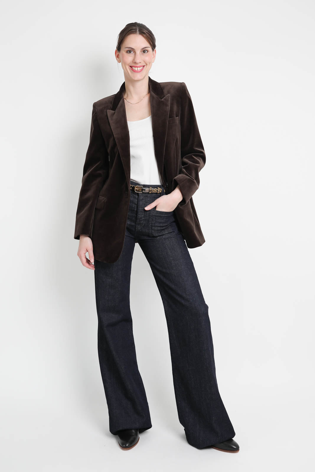 Nili Lotan, Diane blazer in espresso