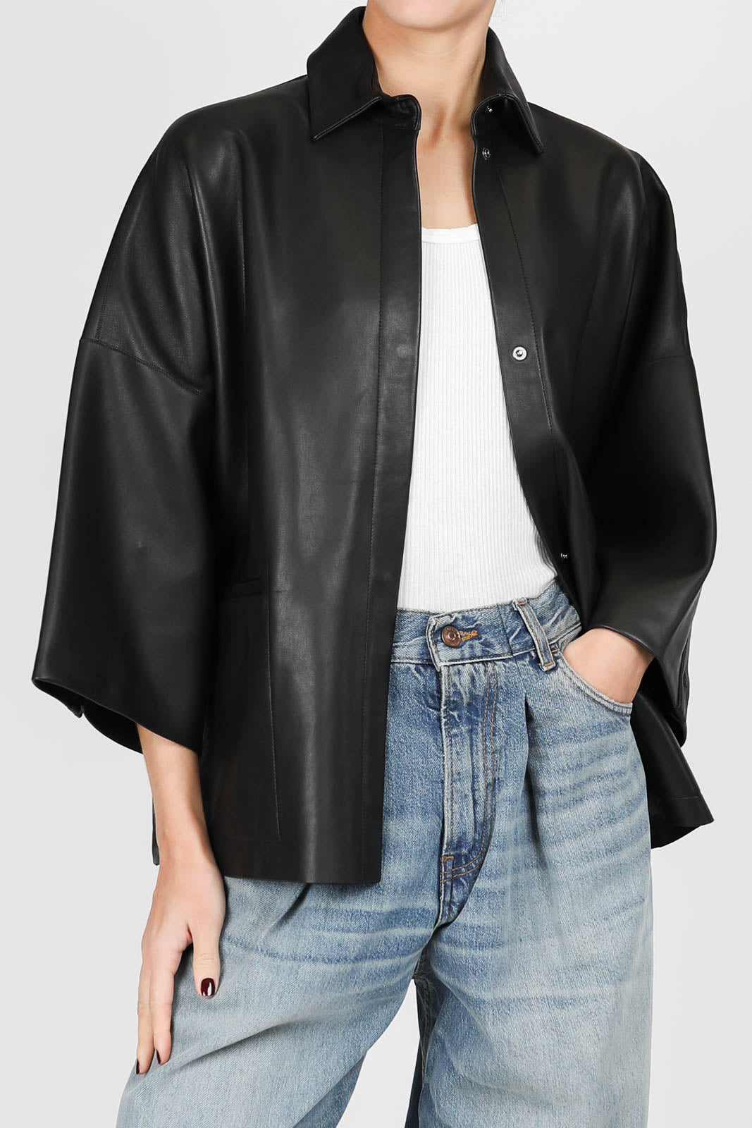 Bobby blouse/overshirt in black