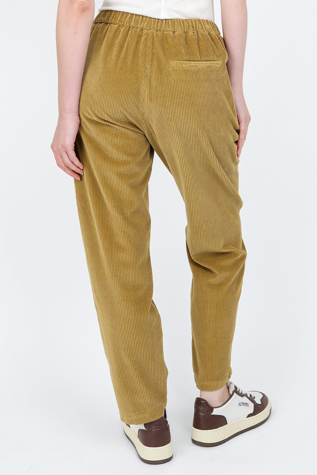 Cotton pants in honey