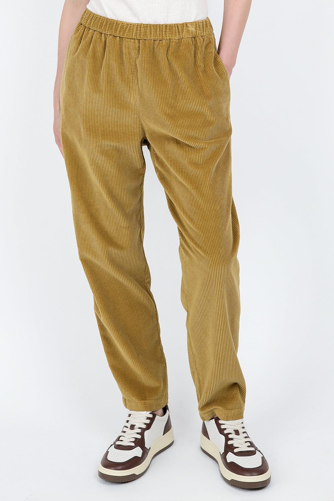 Cotton pants in honey