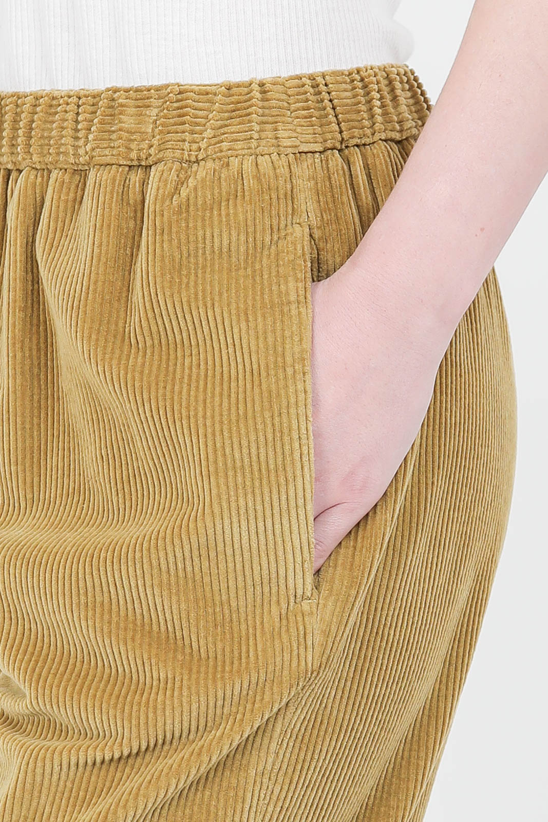 Cotton pants in honey