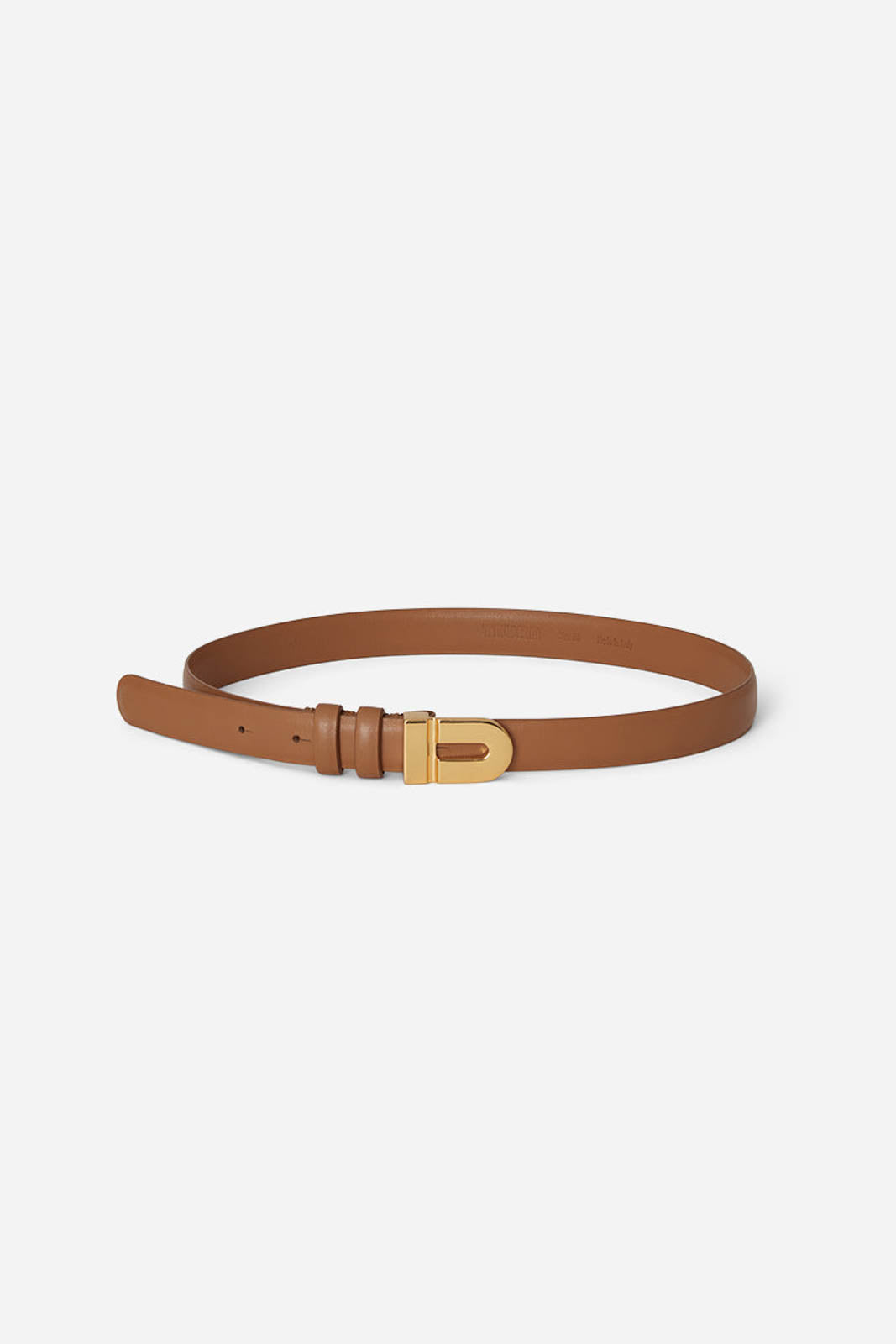 Logo Signature belt in tan