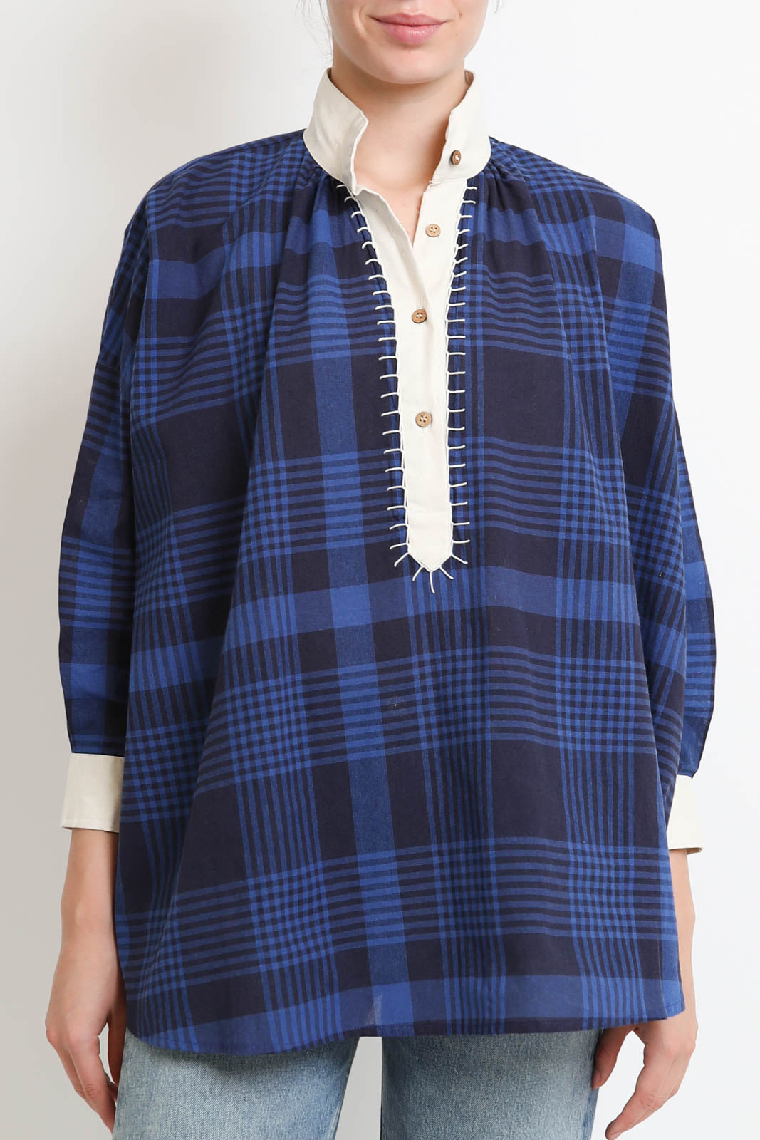 Fish Club, blouse Folk in Theo