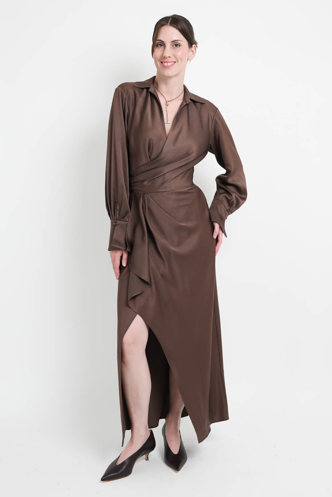 Simkhai dress Talita in Cocoa