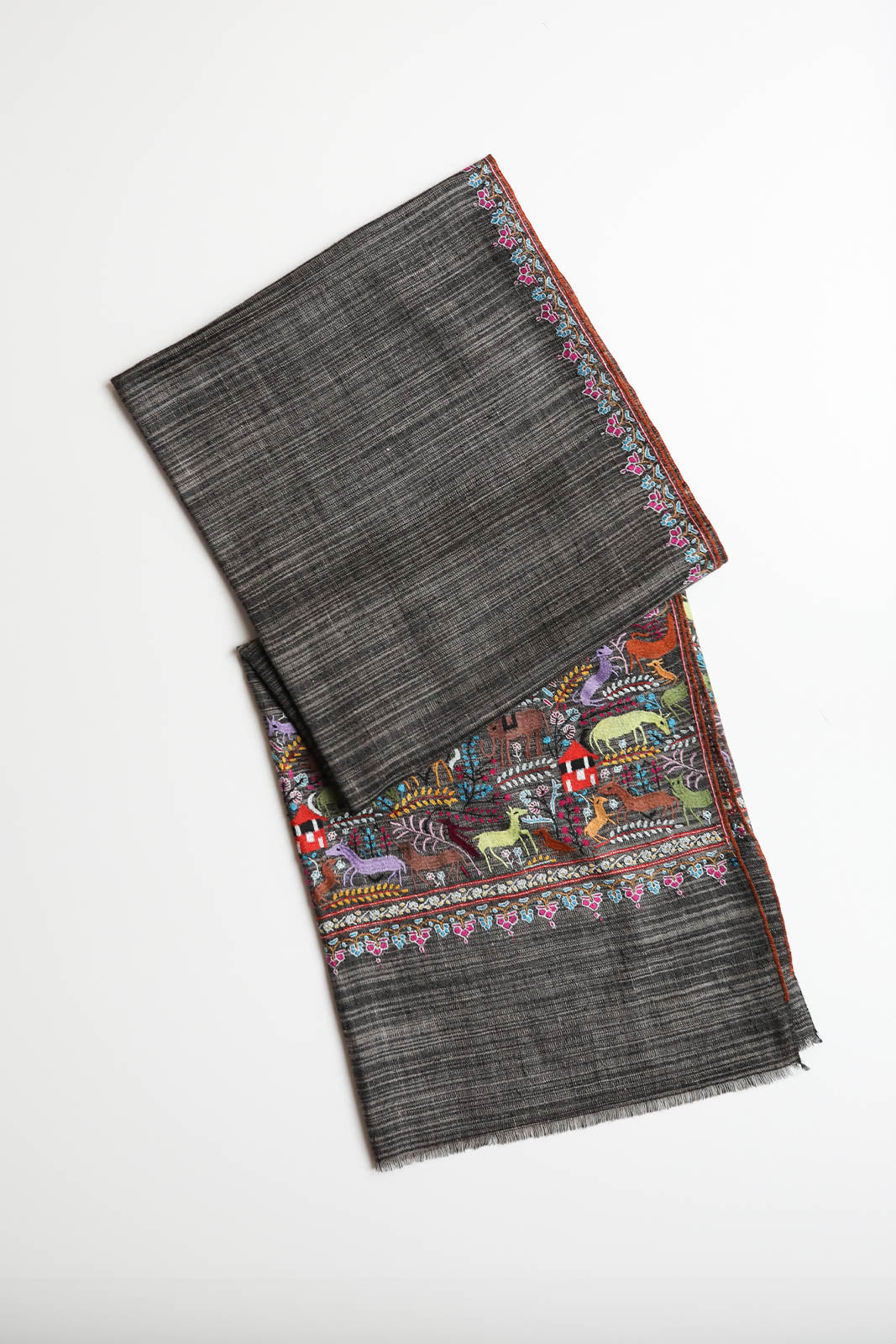 Pashmina 2 scarf in black/multicolor