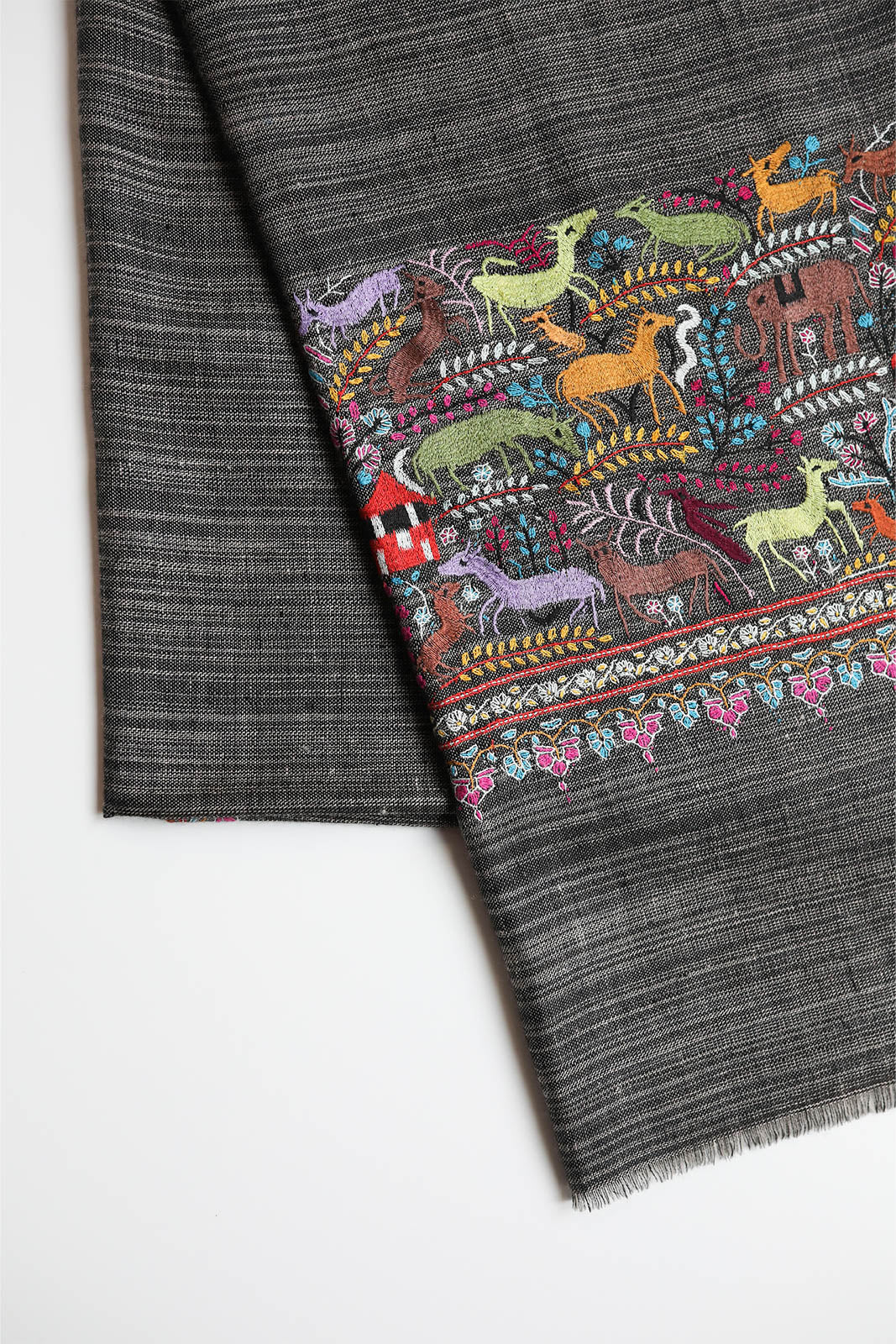 Pashmina 2 scarf in black/multicolor