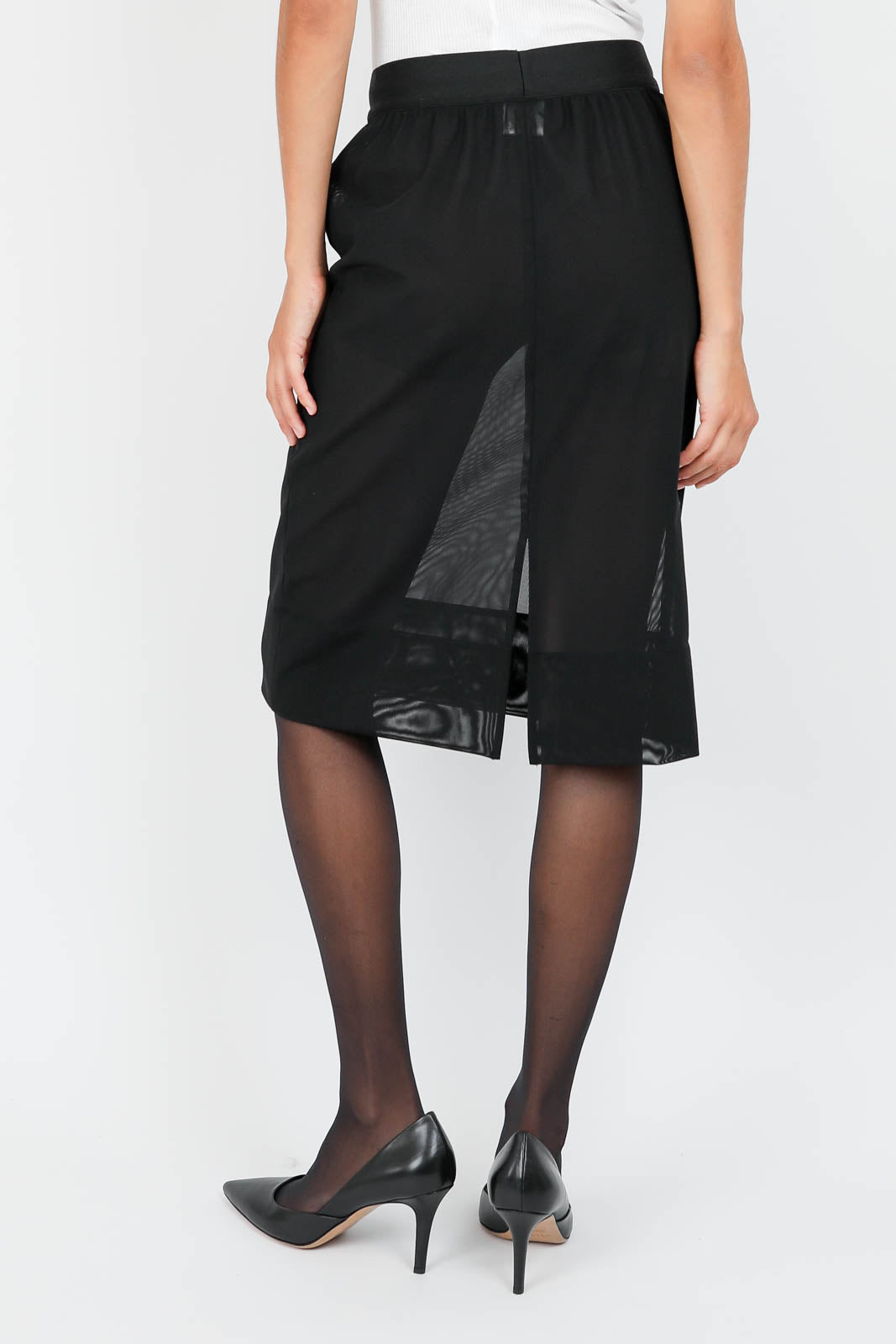 Skirt Power Mesh in black