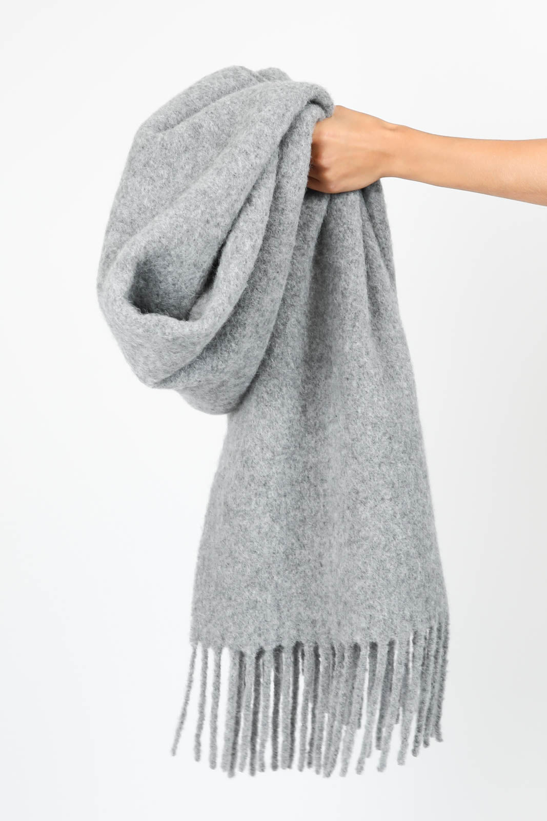 Beba scarf in gray melange