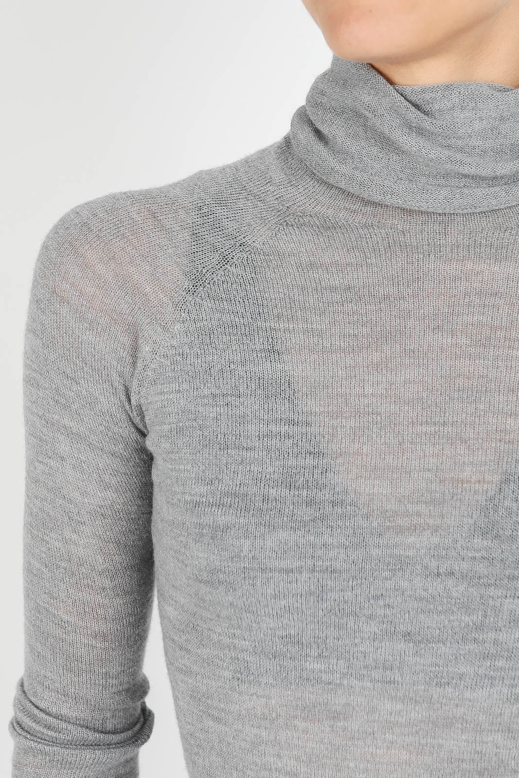 Dolcevita sweater with turtleneck in Grigio