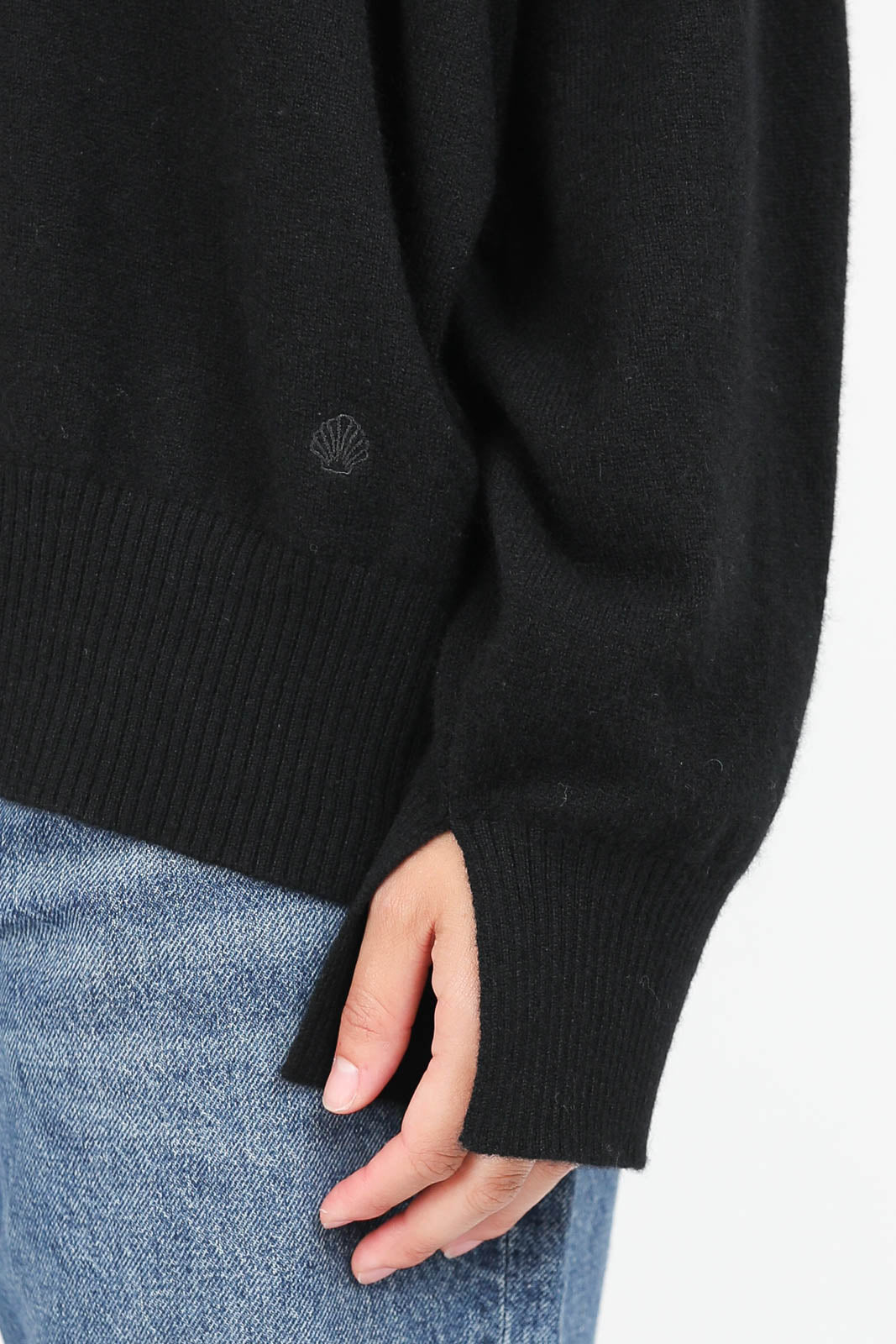 Murano sweater with turtleneck in black