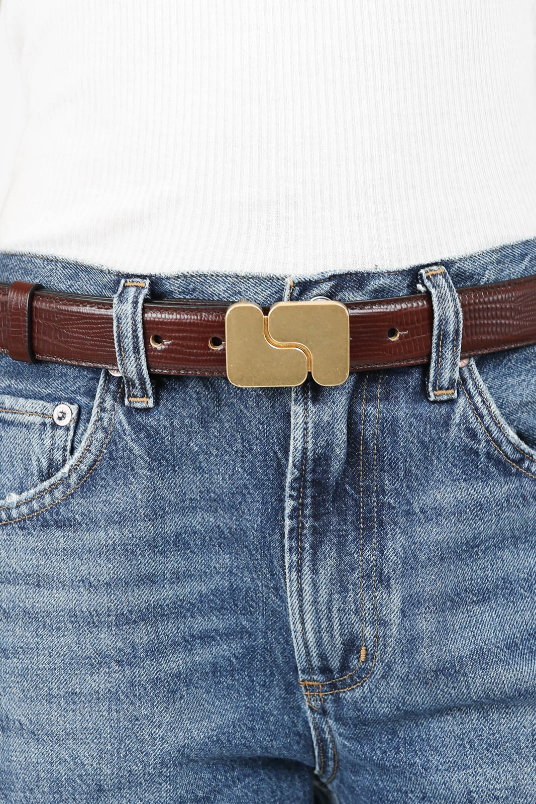 Ninon belt in chocolate