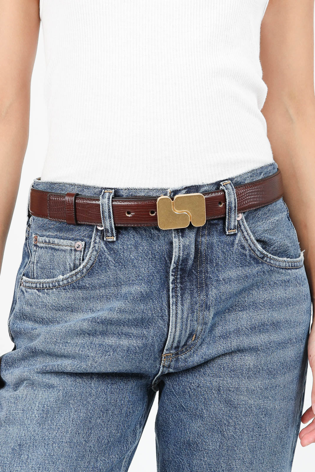 Ninon belt in chocolate