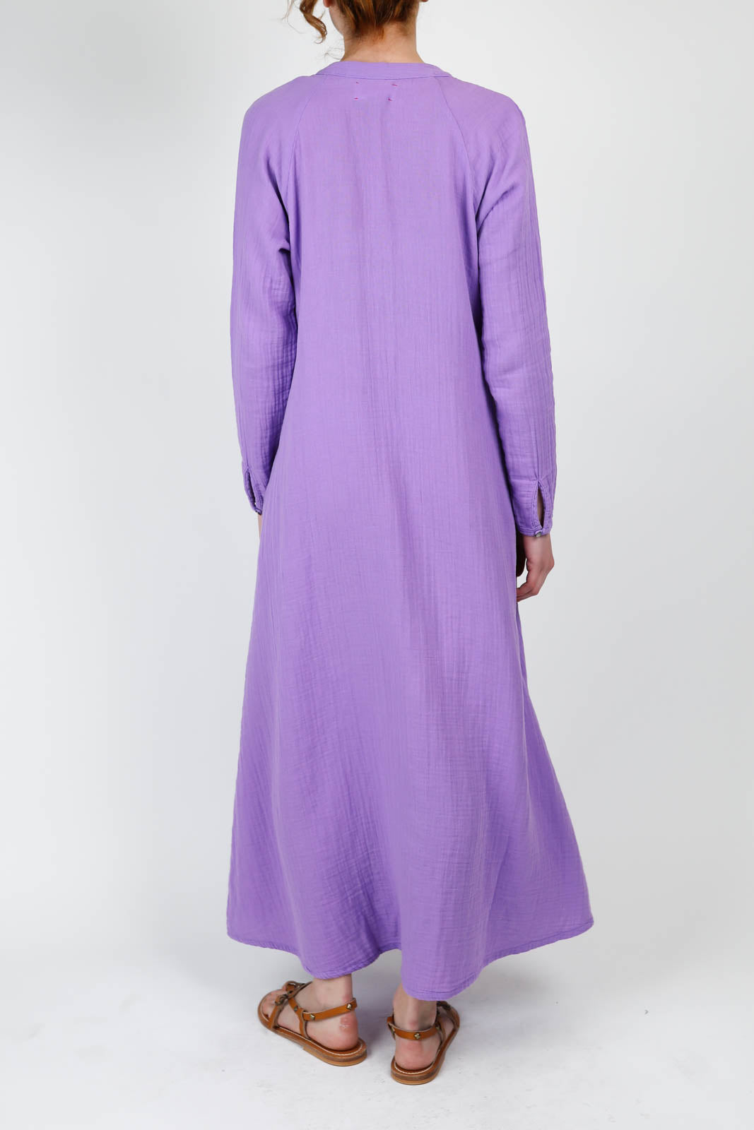 Tabitha dress in purple dahlia