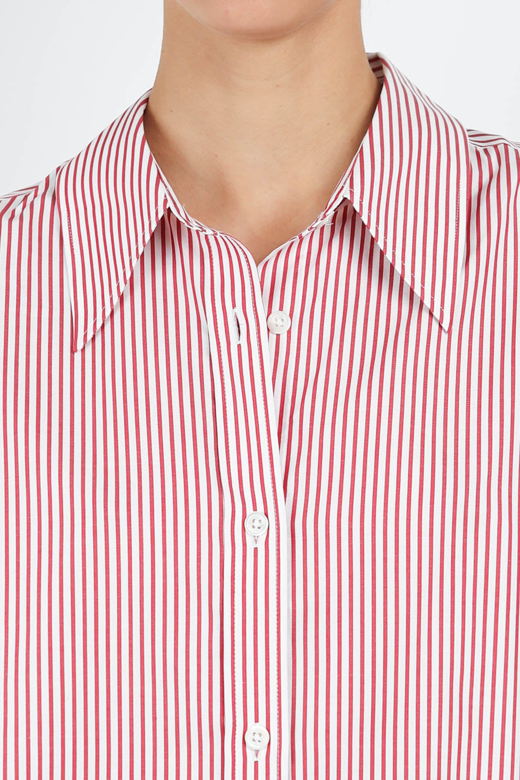 Viola blouse in red/white