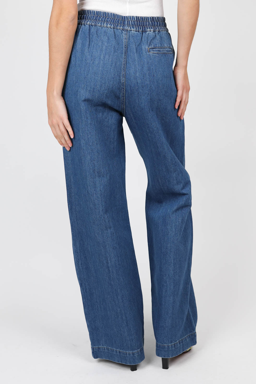 Denim trousers in blue